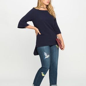 Eloquent Navy Top